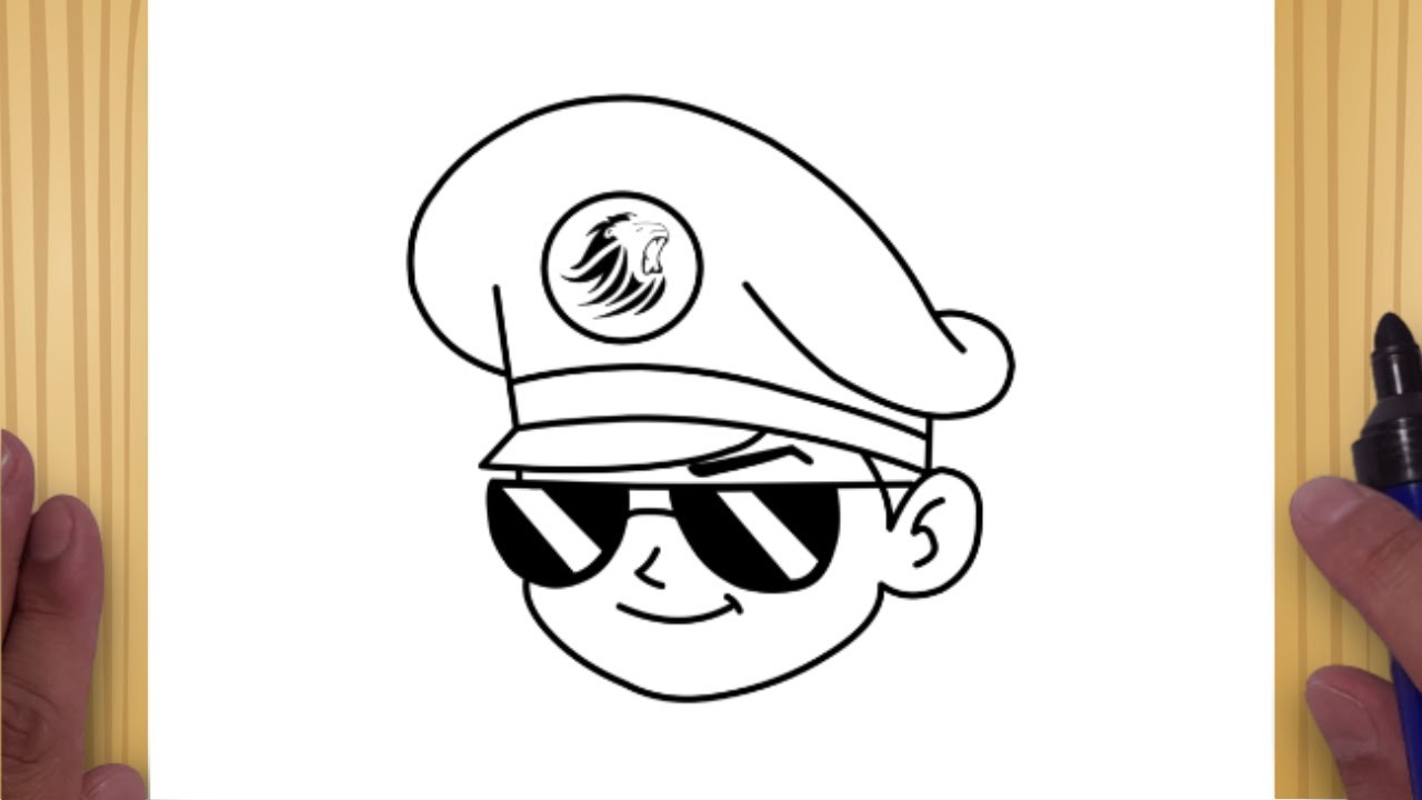 Como desenhar um Policial de Óculos (Little Singham) passo a passo ...