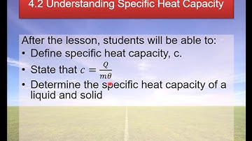4.2 Specific Heat Capacity