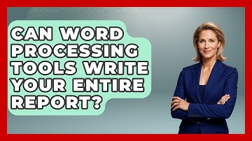 Can Word Processing Tools Write Your Entire Report? - Real Life Curriculum