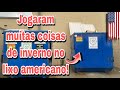 OS AMERICANOS JOGARAM MUITAS COISAS DE INVERNO NO LIXO DOS ESTADOS UNIDOS!🇺🇸🇺🇸🇺🇸 Dumpster-basura