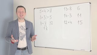 Математика 1 класс: видео урок 28 - равенства и неравенства (практика)