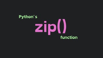 Python Zip Function Explained in 1 Minute