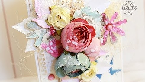 Mixed media card - video tutorial