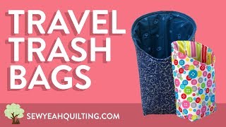 How to Sew Travel Size Trash Cans! | Beginner Tutorial