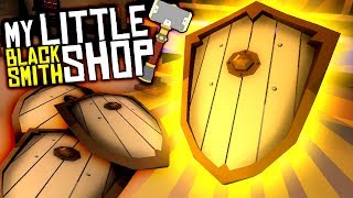 MAKING & SELLING AWESOME SHIELDS! - NEW Huge Update! - My Little Blacksmith Shop Gameplay screenshot 2