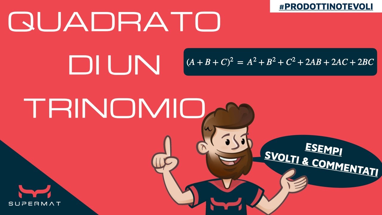 Quadrato di un Trinomio Esercizi Svolti YouTube
