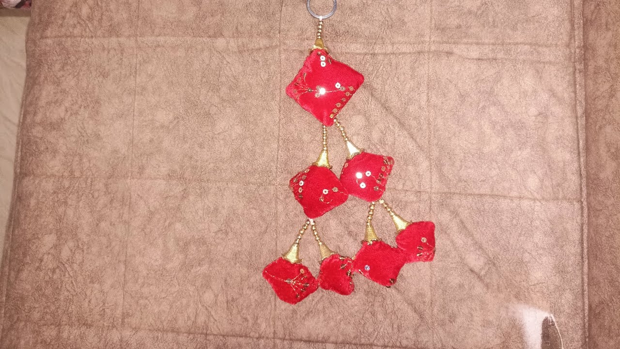 Beautiful chaniya choli latkan in red colour 