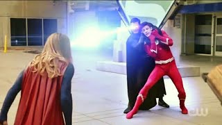 Hollywood Action Black Superman vs Supergirl