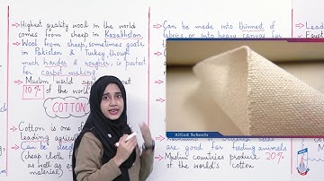 Class 7 - Social Studies - Chapter 3 - Lecture 1 - Wool and Cotton - Allied Schools