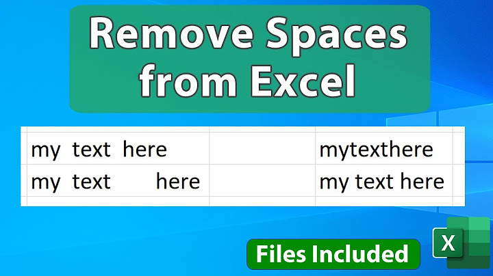 Excel Remove Spaces In Text Formula