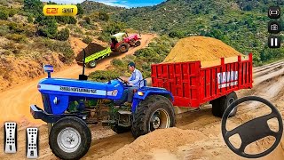 Heavy Tractor Trolley Cargo Simulator 3D - Farming Tractor Driver - Android Gameplay #2