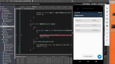 Xamarin Android Native SQLITE Final