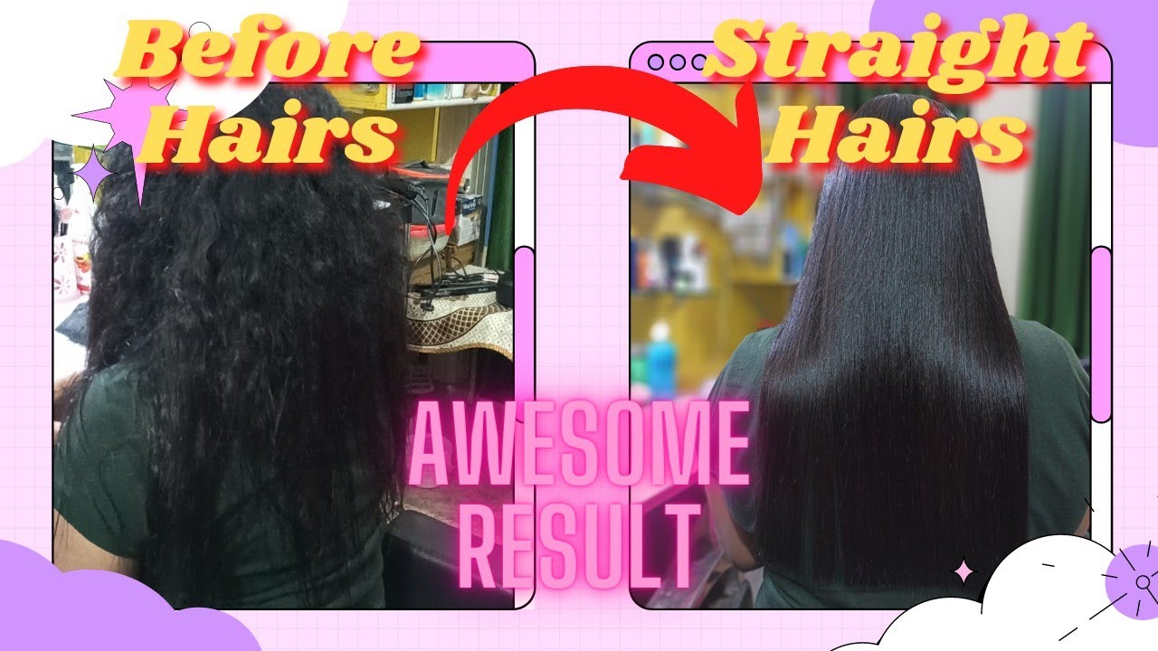 Parmanent Hair Smoothning at Salon....