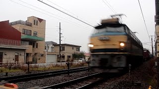 【山陽本線】JR貨物　EF66-26号機牽引　5056レ貨物列車
