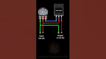 Adjustable DC Voltage Regulator with2SC5200 Transistor #trendingshorts  #youtubeshorts #shortsfeed