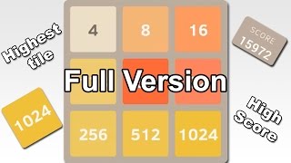 2048 Plus - The Highest Tile and High Score in 3x3 Mode ( Full version )