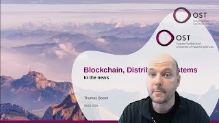 Distributed Systems &amp; Blockchain - In the News