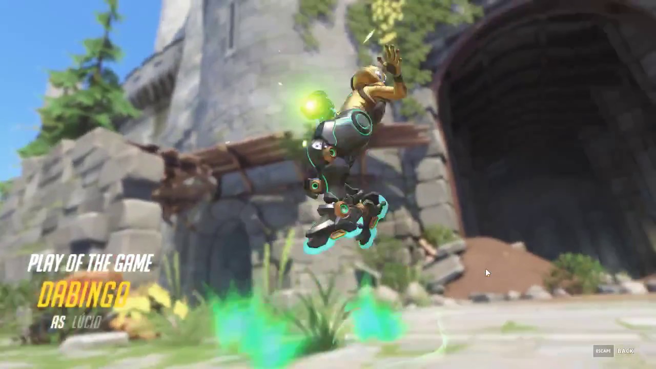 Overwatch POTG Highlight - I play Lucio way too much