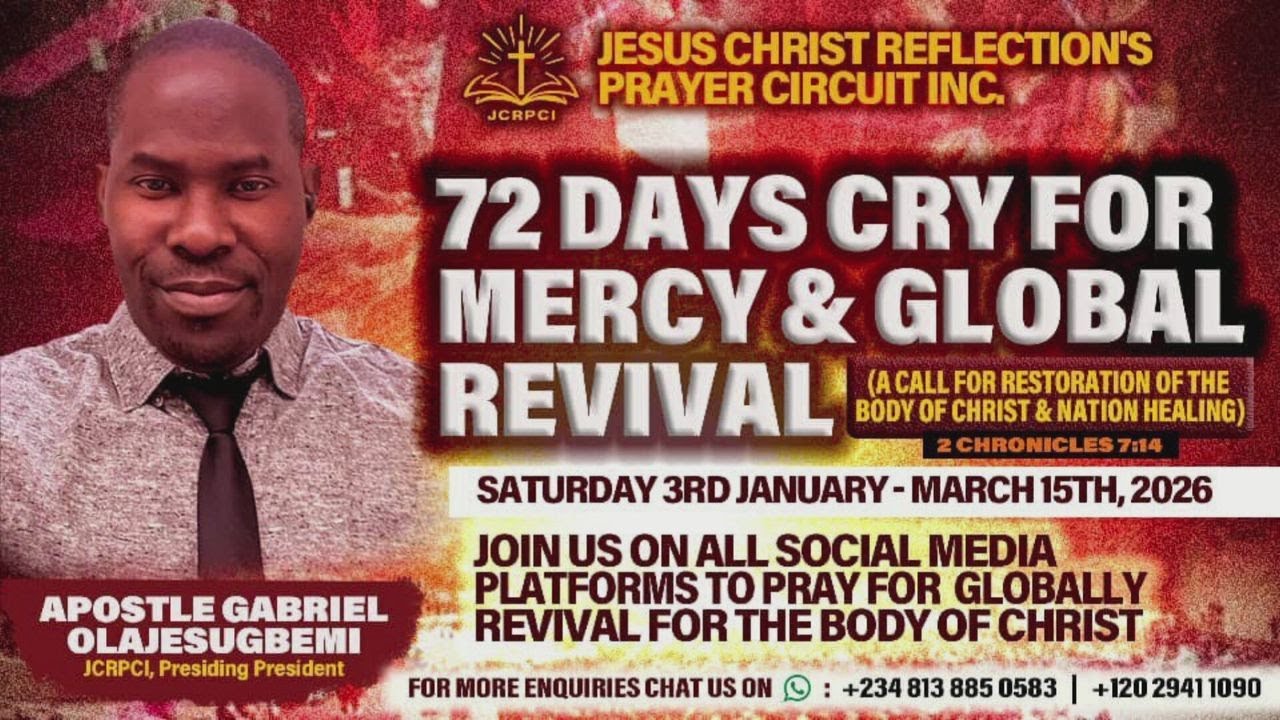 DAY 55- HEALTH AND HEALING || 72 DAYS CRY FOR MERCY & GLOBAL REVIVAL || APOSTLE GABRIEL