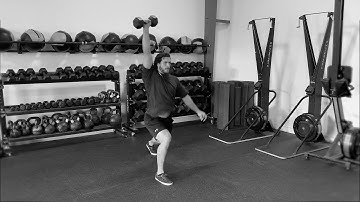 Dumbbell Split Snatch