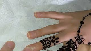 نقش حناء على اليد بشكل ناعم وجميل جدا للمبتدئات | mehndi design henna | #نقش حناء  | #na9chlhenna |