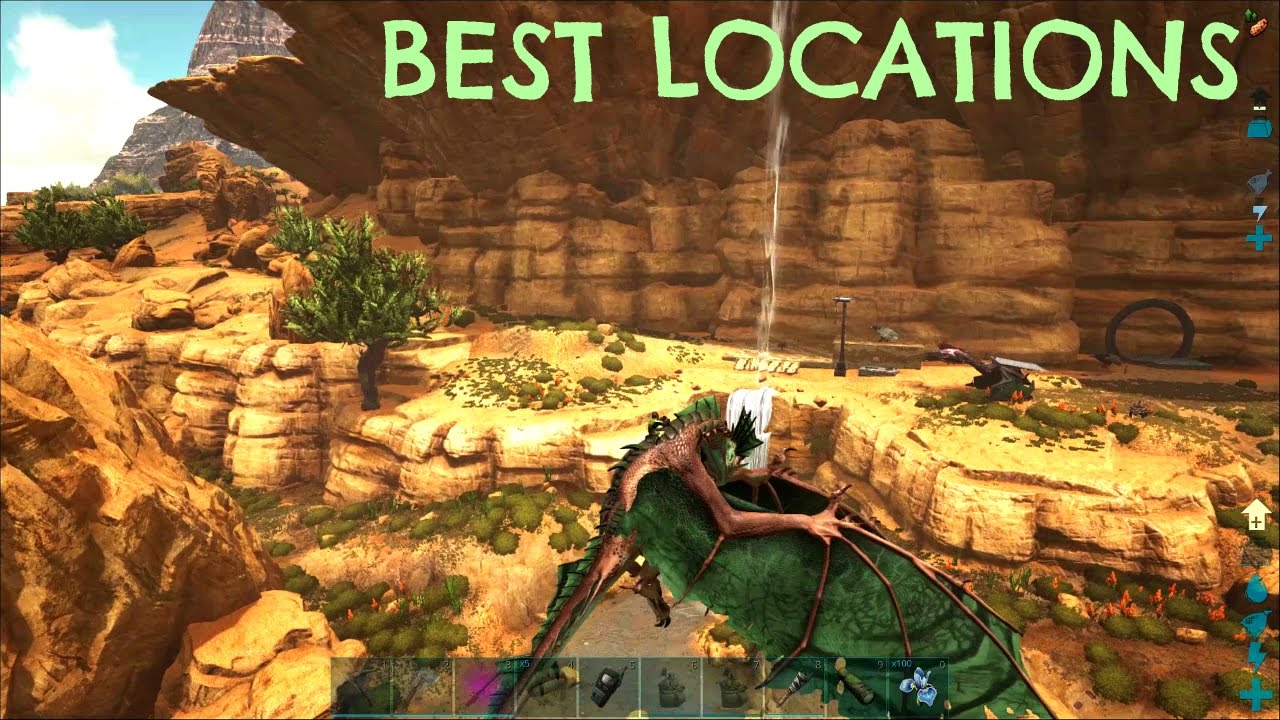 Top 5 Best Base Locations Scorched Earth Ark Survival Evolved Youtube