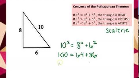 Triangles 4   Using the Converse of the Pythagorean Theorem