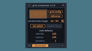 grid composer - a musical introduction - Ableton Live 12 + monome grid MIDI Generator