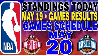 nba playoffs standings today may 19, 2024 | games results | games schedule may 20, 2024