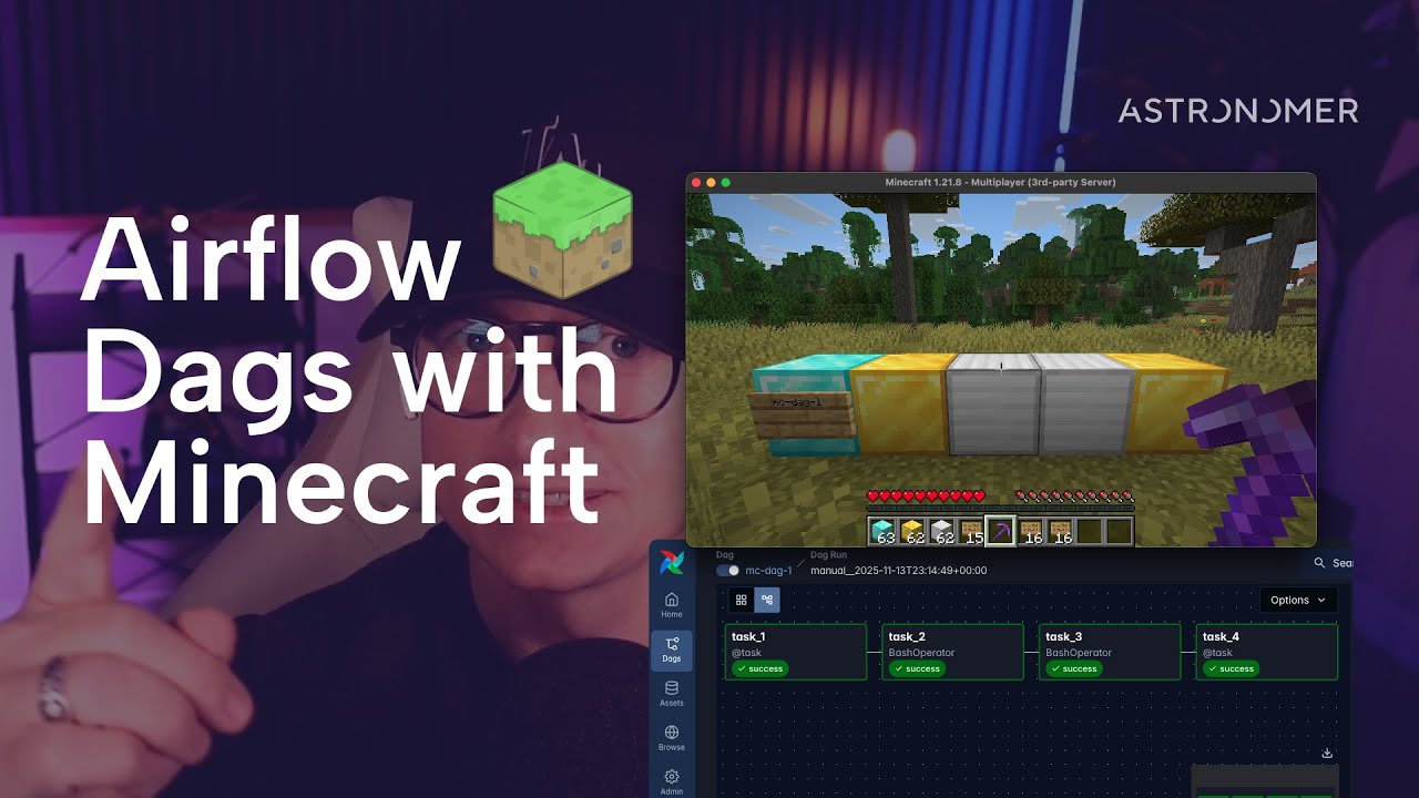 Create Airflow Dags with Minecraft - YouTube