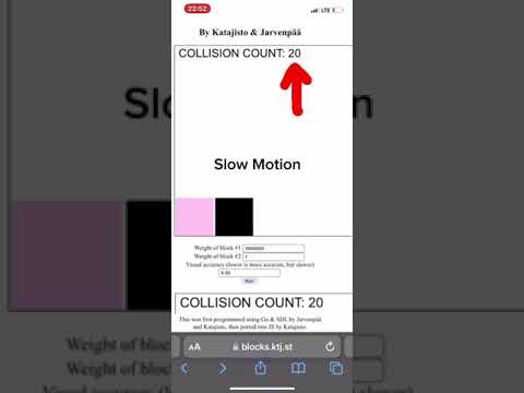 colliding blocks compute