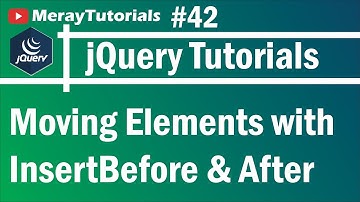 jQuery: 42 - Moving Elements with InsertBefore and InsertAfter jQuery