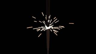 sparklers Animated lowpoly 3d model showcase