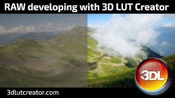 How to develop RAW files in 3D LUT Creator