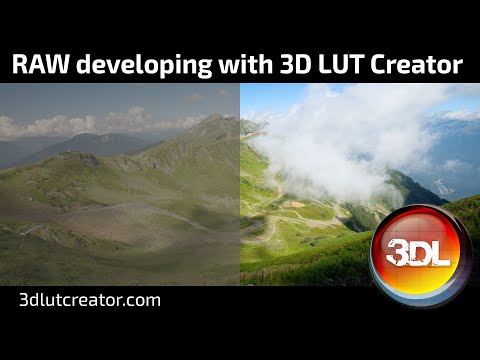 How to develop RAW files in 3D LUT Creator