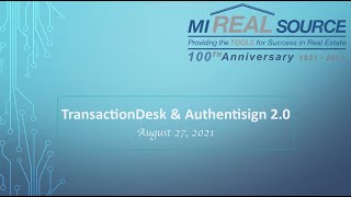 TransactionDesk & Authentisign 2.0 08 27 21
