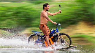 Running Bike on Water - 100% Working Trick Binod