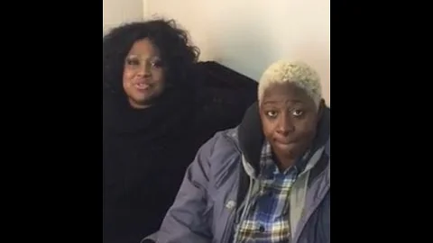 Teresa Sykes and Sue-Ham on the set of David TALBE...
