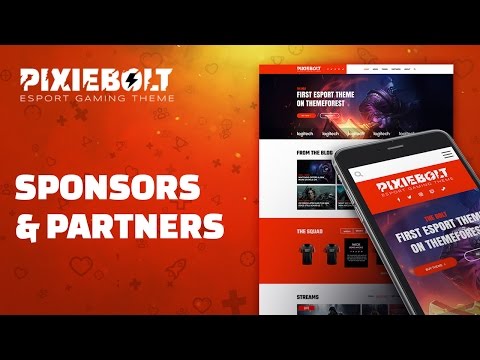 PixieBolt - Add Sponsors & Partners