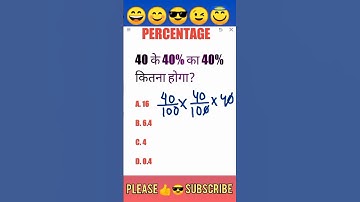 Percentage Basics ! Percentage Math Tricks ! #maths #shorts