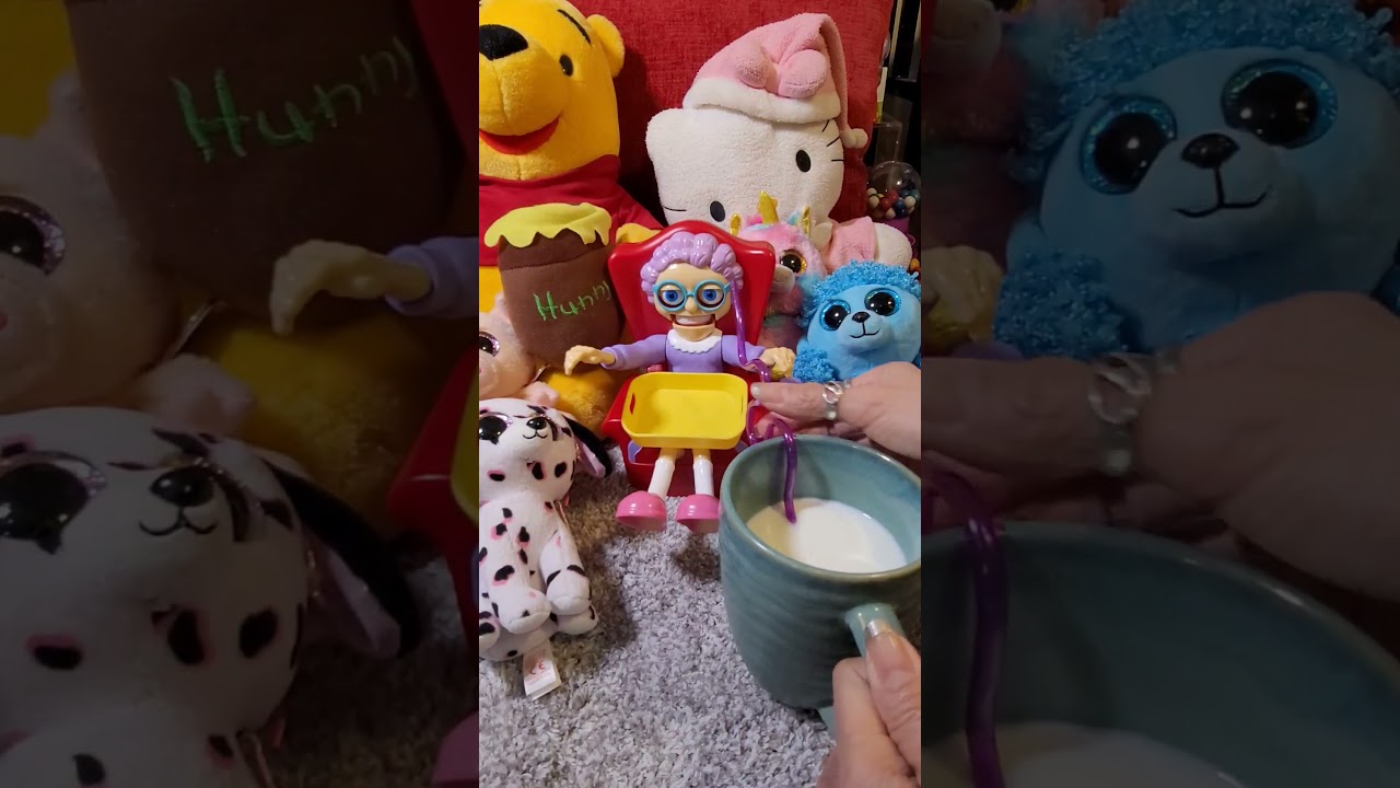 Granny Drink milk 🥛