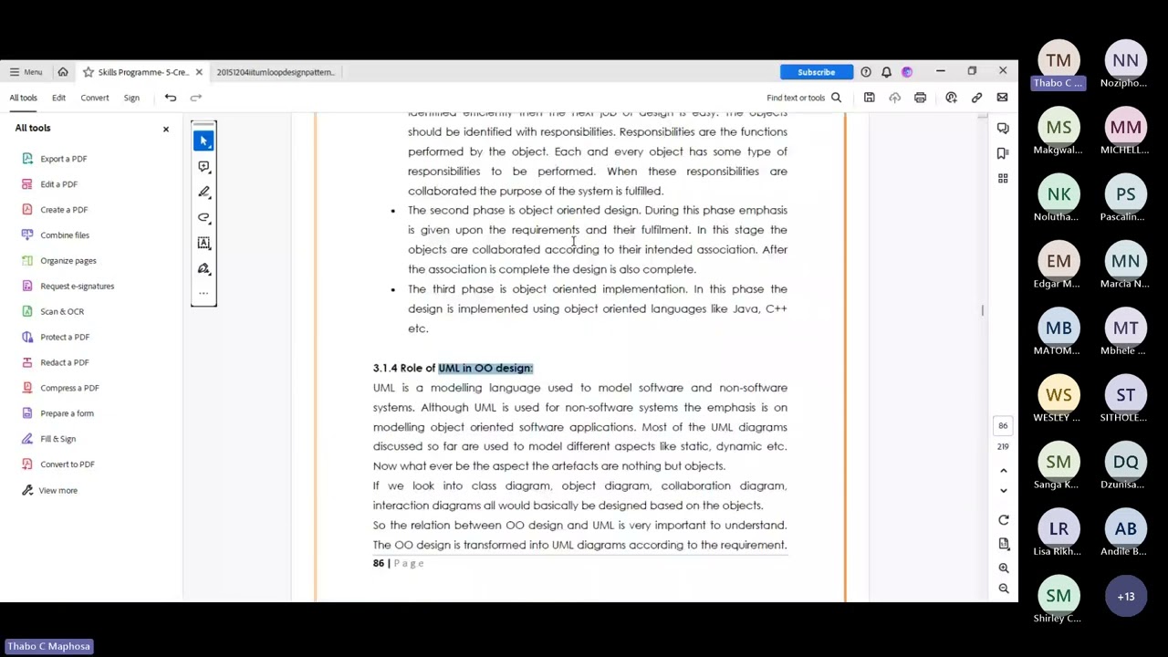 Level 5 Systems Development Training Recording 2023/09/18 Mr. TC