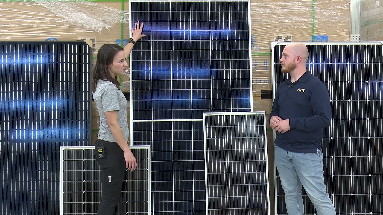 What are the differences in solar panel sizes?