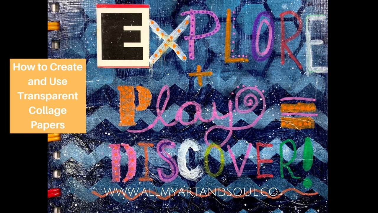 Mixed Media Collage - How to Make Transparent Collage Papers! - Fast ...