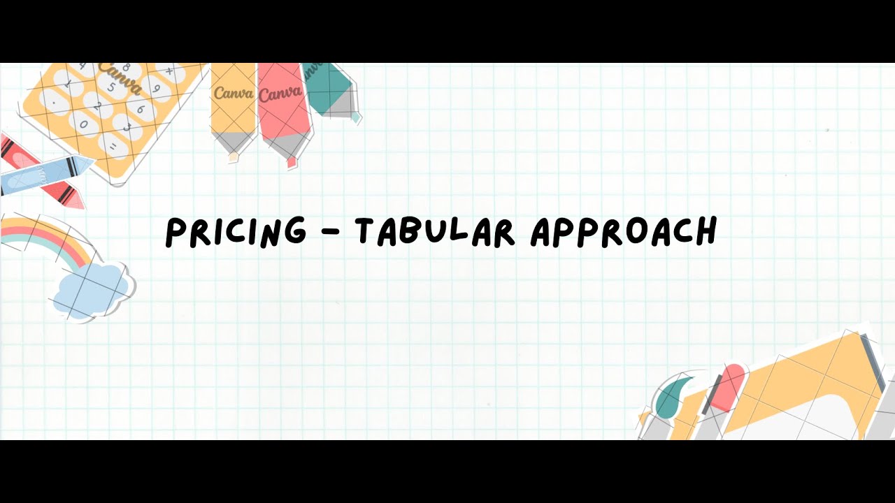 Pricing - Tabular Approach - YouTube