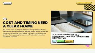 AI Automation Agency vs AI Development Firm | Ops Leader Operator Briefing | arsum.com