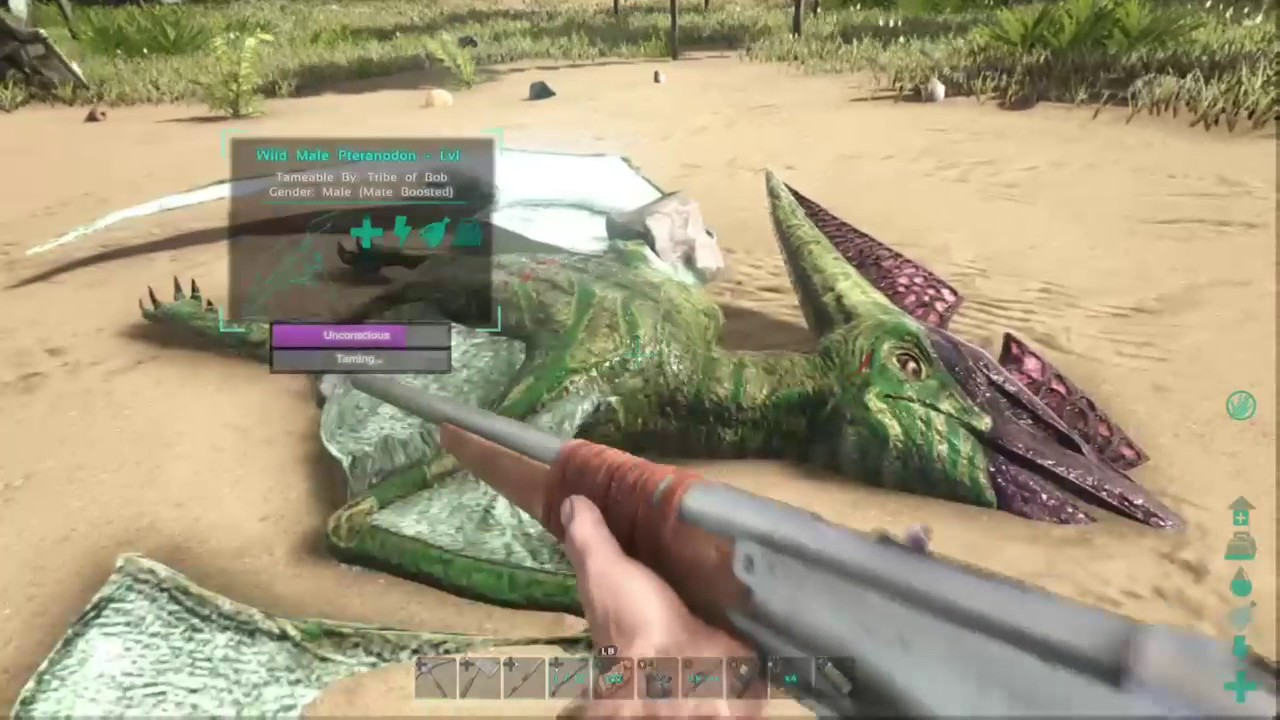 ARK Survival Evolved Easy Taming with Mutton and Lamb Chops YouTube