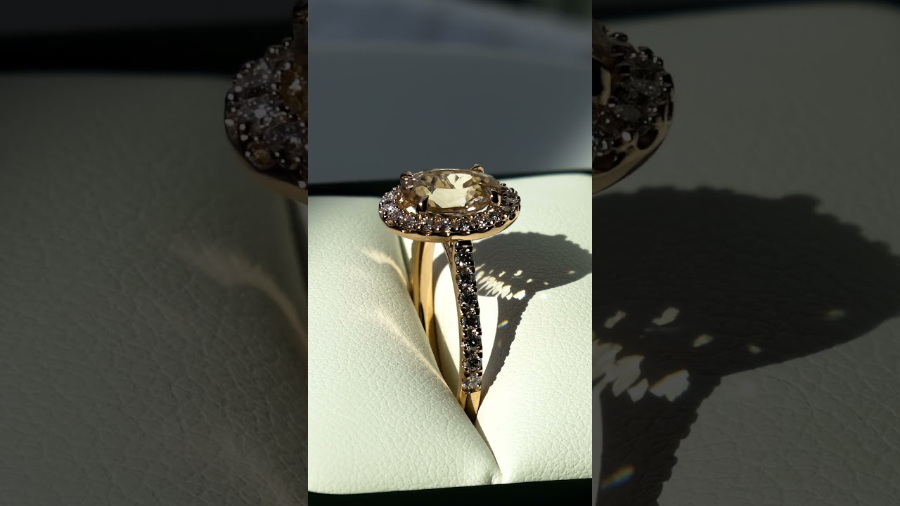 Stunning Morganite Diamond Ring