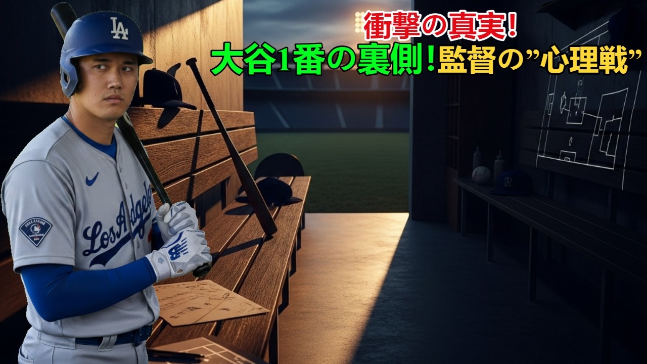 大谷翔平「まさかの1番」の裏に隠された衝撃の真実！監督が仕掛けた”心理戦”の全貌
