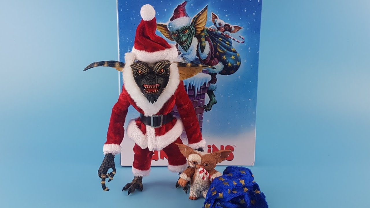 clone neca ultimate Gremlins Santa strip and Gizmo action figure